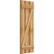 Ekena Millwork Spaced Board-n-Batten Shutters w/Z-Bar, Rough Sawn Western Red Cedar, 17 1/8W x 47H, PR RBS06Z17X047RWR - alternate 3